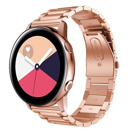 Samsung Galaxy Watch Active stainlees steel Urrem - Rødguld
