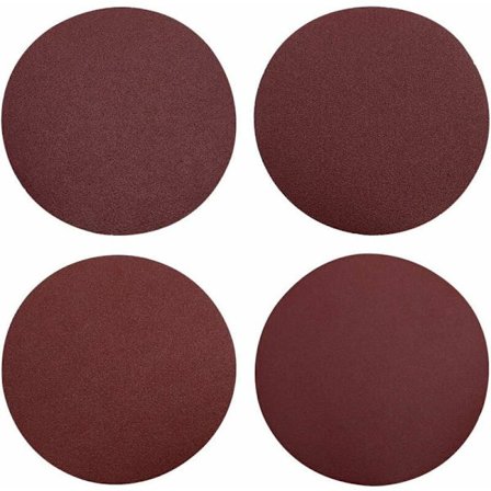 8 stk slibeskiver 150 mm selvklæbende uden hul runde sandpapir P80/P120/P180/P320 slibeskive til excenterslibere KLB