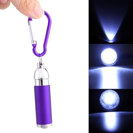 Nyttig Farverig Bærbar Aluminium Legering Mini LED Lommelygte Torc