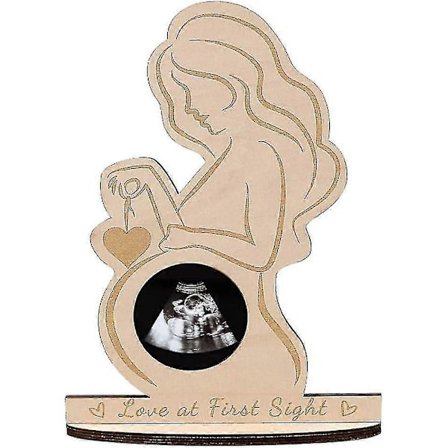 Ultralyd Bilderammer, Nedtelling Baby Sonogram Bilderamme, Tre Baby Ultralyd Bilderamme For Graviditetskunngjøring Baby Shower (LGL)