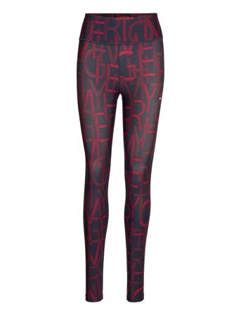 Hw Aop Legging Patterned Tommy Sport