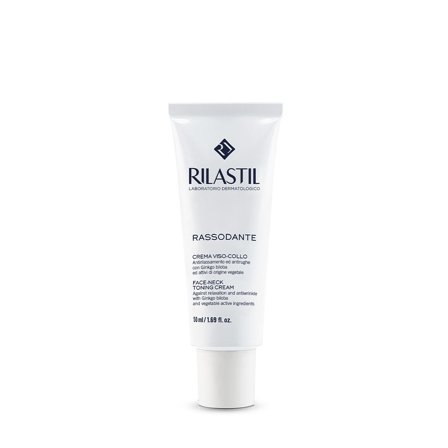 Rilastil Rassodante Crema Viso-Collo Antirilassamento ed Antirughe 50ml - Tratt.viso 24 ore antirughe