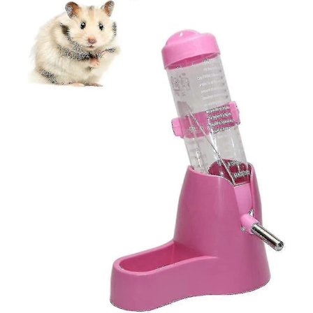 3-in-1 riippuva juomapullo hamsterille, automaattinen annostelija jalustalla kääpiöhamsterille, hiirelle, rotalle, siilille - yky