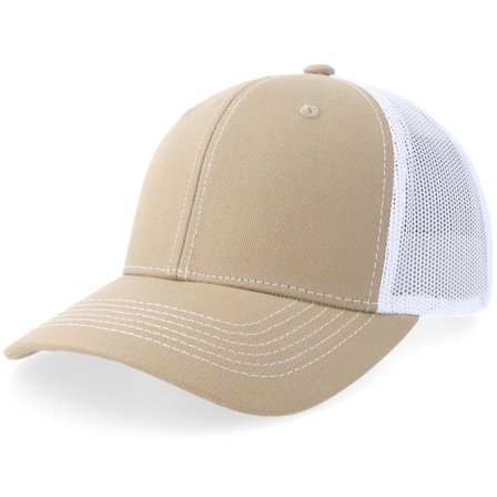 Equip - Khaki/White Trucker Trucker Beige Cap - @ Hatstore