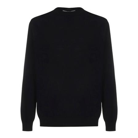 Costumein Round-neck Strik Sort, Herre Strik