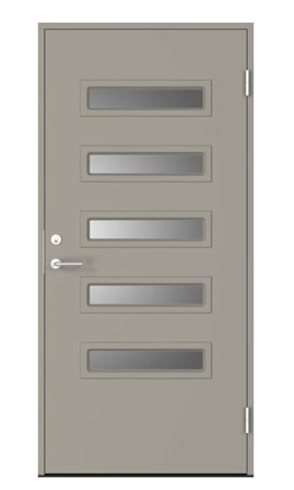 Swedoor C7050 Ytterdörr ljusgrå (S 3502-Y) 988x2080 mm, Dörrar