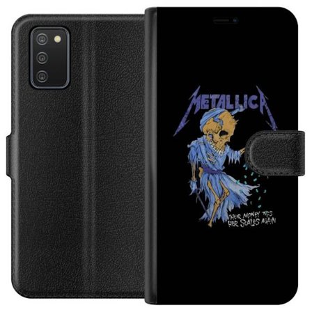 Samsung Galaxy A02s Lompakkokotelo Metallica Rock Musiikki Bändi Hardrock