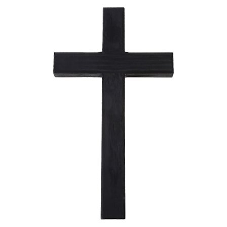 Massivt træ til kors ornamenter vægophæng bord til kors til hjem alter kapel kirke indretning kristen gave 11 tommer