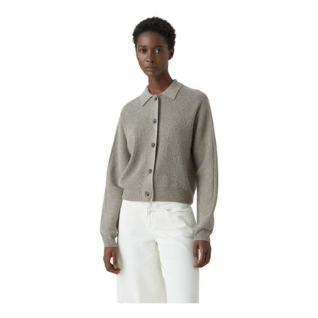 Closed, Crew Neck Cardigan Grijs, Dames, Maat:S