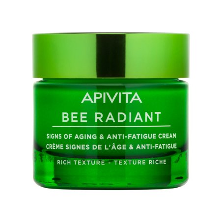 APIVITA Bee Radiant Crema Segni dell'età e Anti-Fatica - Texture Ricca 50ml - Tratt.viso 24 ore primi segni