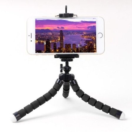 Tripod stativ - Flexibelt med skumskydd - Mobilhållare / Kamera