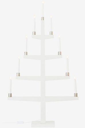 Jotex - El-lysestage Hvid - TALL - Køb Adventslysestager hos Jotex