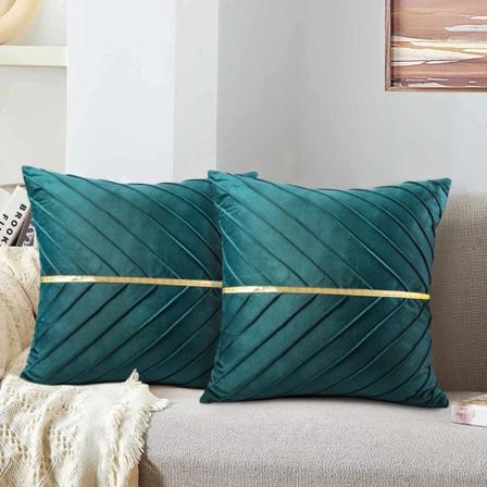 Sohvatyynynpäällinen 45 x 45 Vihreä sametti Tyynysuojus Pehmeä Moderni
