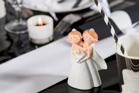 Dekoration till bröllopstårta - Hon & Hon