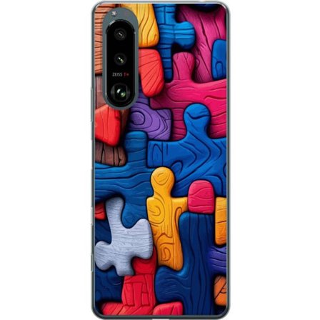 Yhteensopiva Puhelinkuori Sony Sony Xperia 5 III Leikkisä kuvitus Stitchin kanssa vaaleanpunaisissa omenoissa pehmeässä pastellidesignissa, jossa y