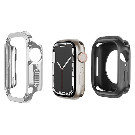 Fodral för Apple Watch Series 6 5 4 SE SE (2022) 44mm/8 7 45mm Watch Case TPU+PC Anti-drop Cover