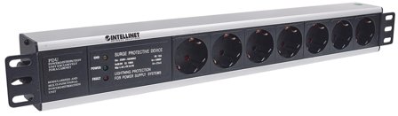 INTELLINET Power strip rack 19'' 1.5U 250V/16A 7x Schuko 3m