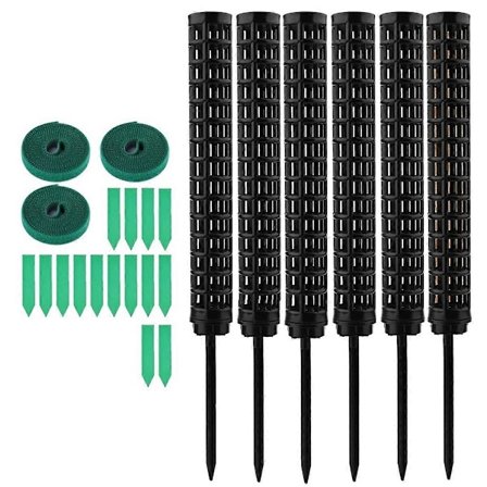 Monstera Espalier, Mosstok, 6 Stk. Plantepind, Kokos til Indendørs Planter, Plantepind, Mosstang, C