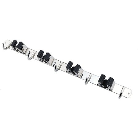 Moppiteline - 4 pidikettä ja 5 koukkua, kiiltävä ruostumaton teräs