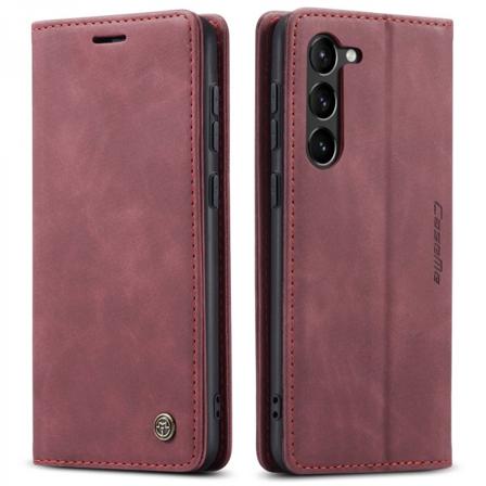 CaseMe Slim Lompakkokotelo Samsung Galaxy S23 Plus Punainen