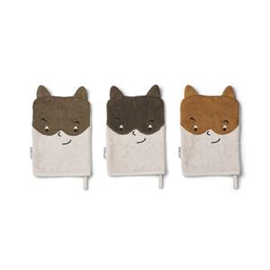 Liewood 3-Pack Superhero Sylvester Wash Cloths One Size - Toiletries - One size - Beige