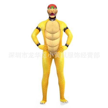 Cosplay Super Mario Bros Bowser Yoshi Mask Jumpsuit Vuxen Barn Bodysuit*Kostym #1 Vuxen L(160) #1 Vuxen L(160)! #1 Vuxen L(160)
