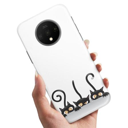 OnePlus 7T - Kuoret/Suojakuori Mustat Kissat