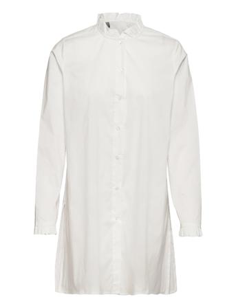 Cuantoinett Long Shirt Langærmet Skjorte Creme Culture