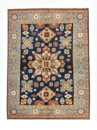 Medallion Piccolo Kazak Fine Tappeto 151X200 Lana