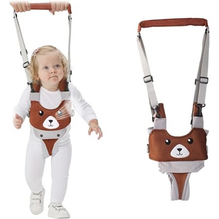 (Mesh Brown) Baby Walking Sele Mesh Walking Aid Justering för toddler