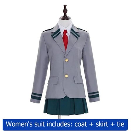 Anime My Hero Academia Midoriya Izuku Cosplay Kostym Todoroki Shoto Skoluniform Set Peruk Outfit Unisex Halloween Rollspel XXXL