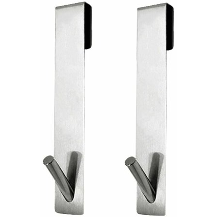 2 kpl kylpyhuoneen oven koukkua ruostumattomasta teräksestä valmistetut koukut liukueste ei porausta pyyhe suihku seinän kylpyhuoneen suihkukoukut