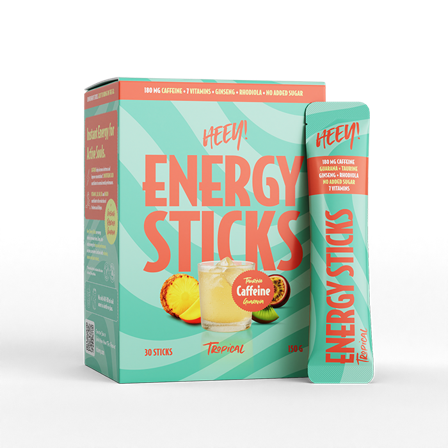 Heey! Energy Sticks Koffein + Guarana, 30 st