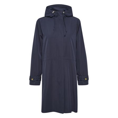 Soaked in Luxury, Zaria Hooded Coat Blauw, Dames, Maat:L
