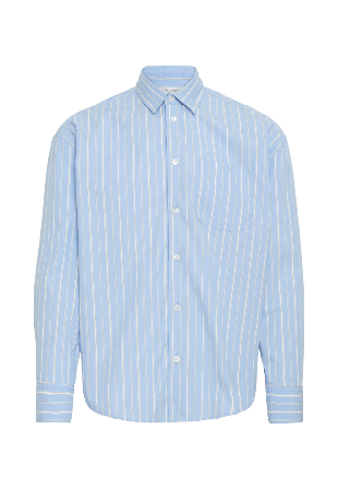 Casual Friday Cfmartis Relaxed Striped Shirt Skjortor Herr Blå S