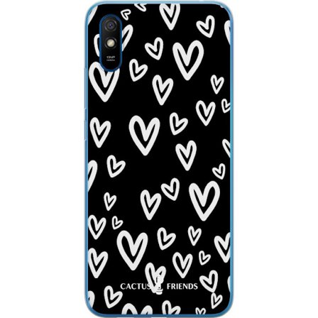 Yhteensopiva Puhelinkuori Xiaomi Xiaomi Redmi 9AT Cactus and Friends - Handdrawn Love Chaos