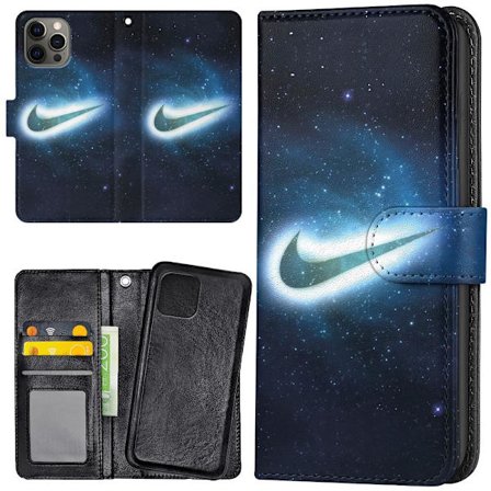 iPhone 14 Pro - Plånboksfodral/Skal Nike Yttre Rymd