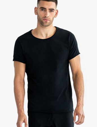 Bread & Boxers Crew-Neck Relaxed - Black - L