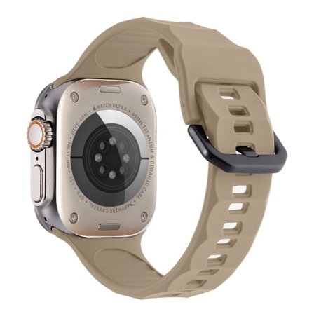 Apple Watch Ultra 2 Ultra 49mm / 9 8 7 45mm / 6 5 4 SE (2022) SE (2023) SE 44mm / 3 2 1 42mm Silikonklokkearmbånd - Brun