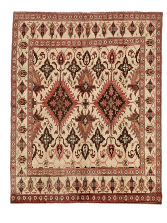 Handgeknoopt Perzisch Kurdi Ghuchan Vloerkleed 215X280 Bruin/Oranje