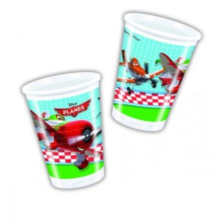 Muggar med motiv från filmen Flygplan. Kalas