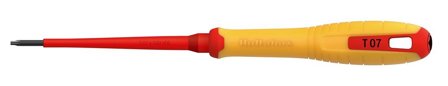Hultafors 446565 Skrutrekker for Torx, isolert 1000 volt T 07 x 100 VDE, Håndverktøy