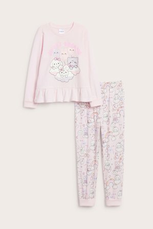 Kappahl | Langermet pyjamas Lyserosa 122/128 | Lyserosa