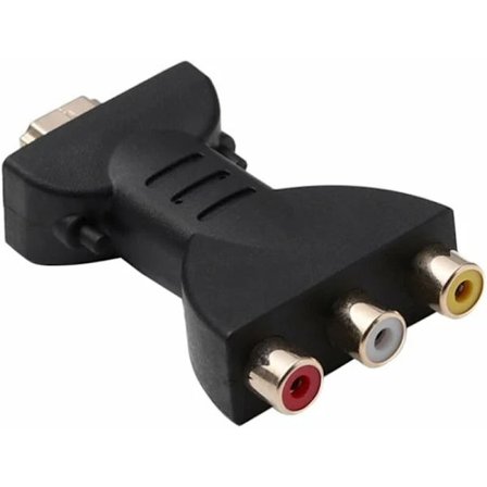 HDMI till 3rca adapter, vit röd gul adapter HDMI till AV videokabel, röd vit ljudomvandlare portabel gul[pl]_tfrf