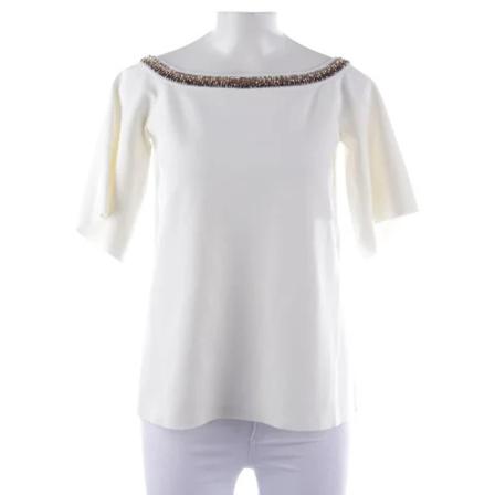 Stella McCartney Pre-owned Pre-owned Viscose tops , Wit , Dames , Maat: S