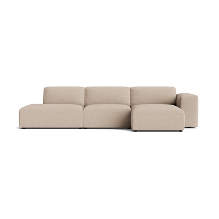 Soma chaiselong sofa, højrevendt | Open end - Loop Beige - 336x147x75 - Sofa, chaiselong