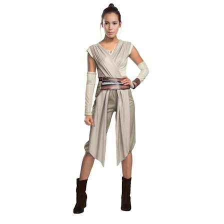 Star Wars Dam/Dam Deluxe Rey Kostym L Beige