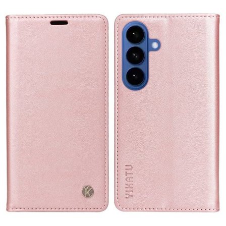 YIKATU Mobilskal till Samsung Galaxy S26 / S26 Pro KonstLäder - Roséguld