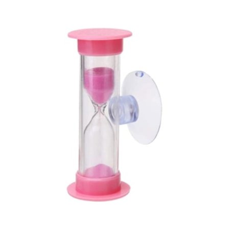 Minut Brusetimer Tandbørstning Julegave Børn Sugekop Timeglas Beijiyi (pink)