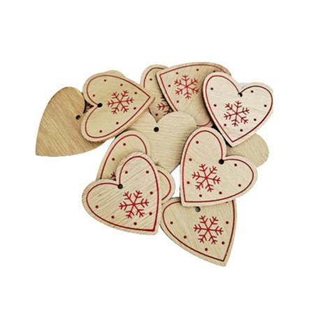 Förpackning Med 100 Träskivor Utsökt Hänge Flerfärgat